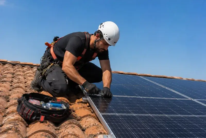 Maintenance et monitoring de panneaux solaires à Lagos